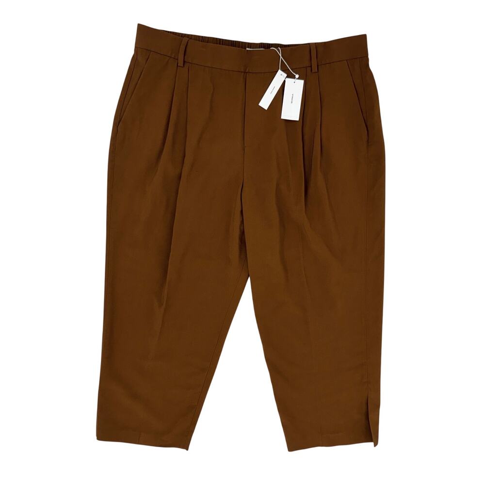 Vince Stovepipe Pull On Trouser Pants in Dark Vicuna XXL NWT